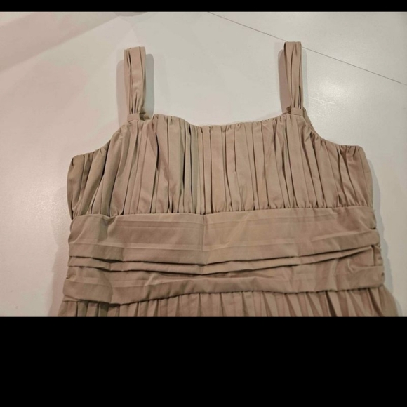 Women's Ann Klein Size 6 Fall Dress Worn Once! Paper Pleated Design - Picture 2 of 10